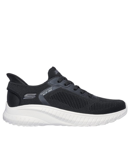 Zapatillas Running Hombre Skechers Slip-Ins Bobs Squad Chaos Negro Comodidad-118312/BLK