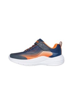 Zapatillas Deportivas Niños Skechers Microspec Advance Naranja/Gris Comodas-403926L/NVOR 2