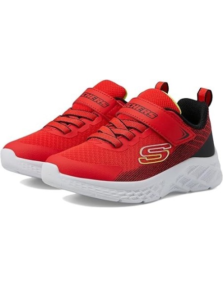 Zapatillas Deportivas Niños Skechers Microspec II Zovrix Rojo Comodas-403924L/RDBK