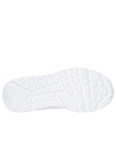 Zapatillas Deportivas Casual Niña y Mujer Skechers Uno Lite Metallic Mode Blancas Comodas-310384L/WHT