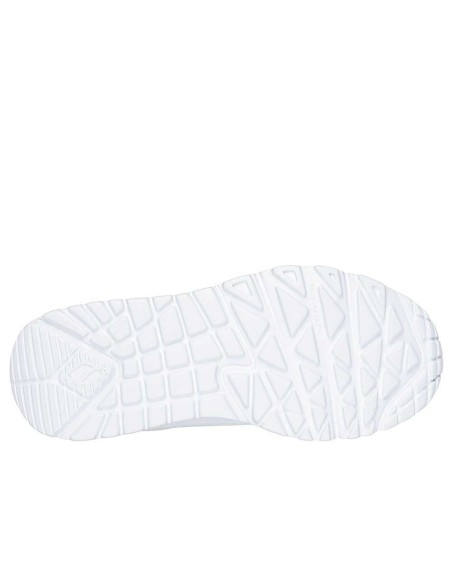 Zapatillas Deportivas Casual Niña y Mujer Skechers Uno Lite Metallic Mode Blancas Comodas-310384L/WHT