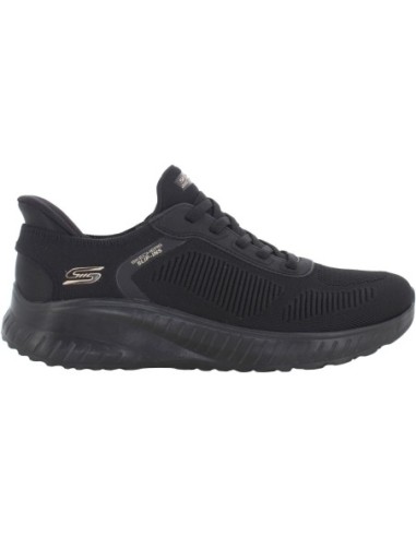 Zapatillas Deportivas Mujer Skechers Slip-Ins Bobs Squad Chaos Current Muse Negro Comodas-117497/BBK