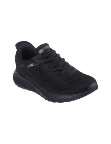 Zapatillas Deportivas Mujer Skechers Slip-Ins Bobs Squad Chaos Current Muse Negro Comodas-117497/BBK