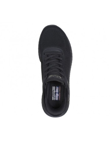 Zapatillas Deportivas Mujer Skechers Slip-Ins Bobs Squad Chaos Current Muse Negro Comodas-117497/BBK