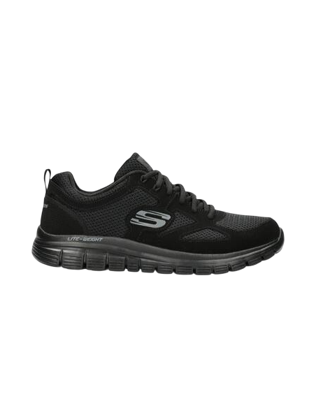 Zapatillas Running Hombre Skechers Burns Agoura Negro Comodas-52635/BBK