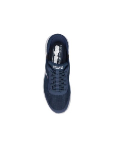 Zapatillas Running Hombre Skechers Slip-Ins Go Walk Flex Hands Up Azul Comodas-216324/NVY