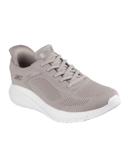 Zapatillas Deportivas Mujer Skechers Slip-Ins Bobs Squad Chaos Current Muse Beige Comodas-117497/TPE