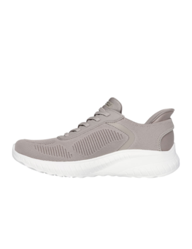 Zapatillas Deportivas Mujer Skechers Slip-Ins Bobs Squad Chaos Current Muse Beige Comodas-117497/TPE