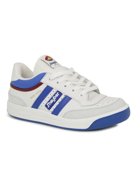 Zapatillas J'Hayber New Pista Poxcalf Blanco Ad. Azulina-60608-850