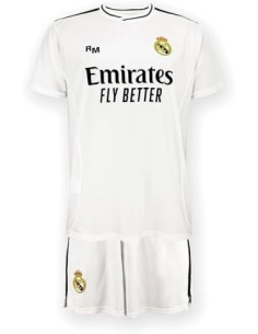 Conjunto Niño Real Madrid 1ª Equipación 24/25 Blanco