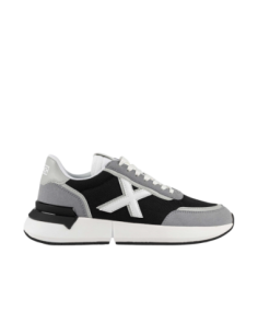 Zapatillas Casual Hombre Munich Versus 97 Negro y Gris Duraderas-4173097