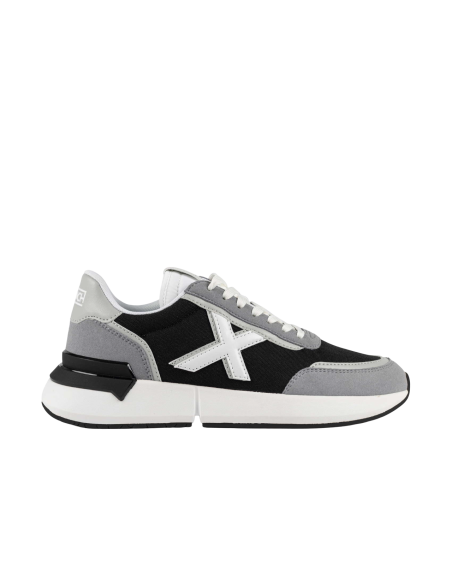 Zapatillas Casual Hombre Munich Versus 97 Negro y Gris Duraderas-4173097