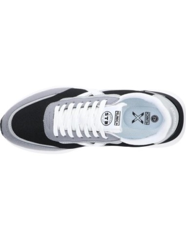 Zapatillas Casual Hombre Munich Versus 97 Negro y Gris Duraderas-4173097