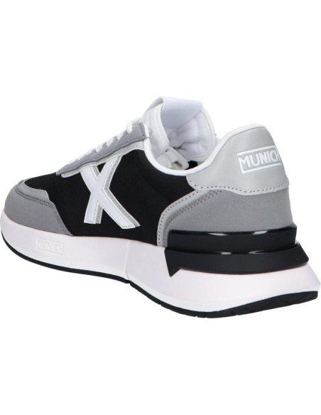 Zapatillas Casual Hombre Munich Versus 97 Negro y Gris Duraderas-4173097