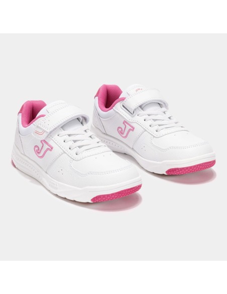 Zapatillas Casual Niña Joma W.Harvard JR Blanco y Rosa-WHARW2513V