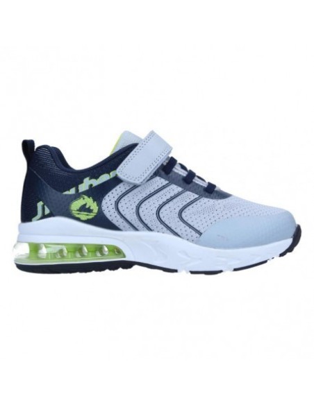 Zapatillas Running Niños J'Hayber Chilor Grey Gris y Azul Resistentes-ZN582064-28