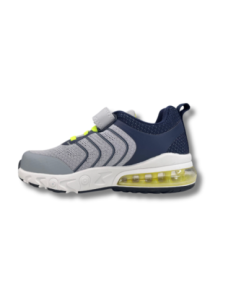 Zapatillas Running Niños J'Hayber Chilor Grey Gris y Azul Resistentes-ZN582064-28 2