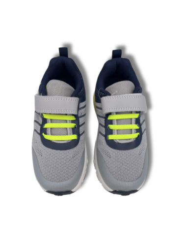 Zapatillas Running Niños J'Hayber Chilor Grey Gris y Azul Resistentes-ZN582064-28
