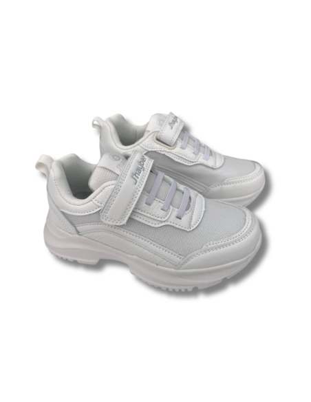 Zapatillas Running Niños J'Hayber Chiste Blanco Resistentes-ZN582056-100