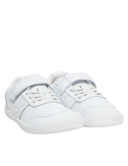 Zapatillas Casual Niños Joma Vela JR Blanco Ligeras-JVELAS2502V