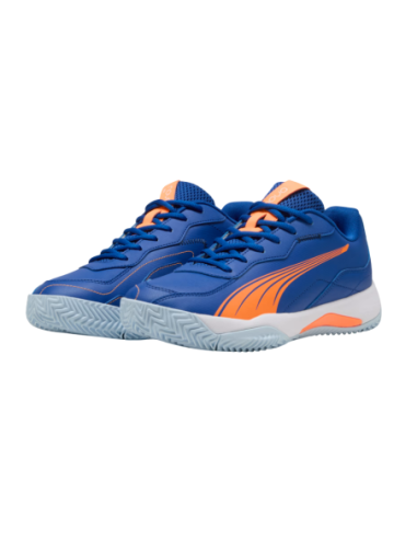 Zapatillas Padel Hombre Puma Nova Smash Azul Resistentes-108288-03
