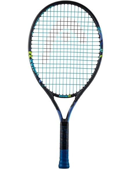 aqueta de Tenis Encordada Para Niños (De 6 a 8 Años) Head Novak Junior 23 Pulgadas Color Negro y Azul-235014