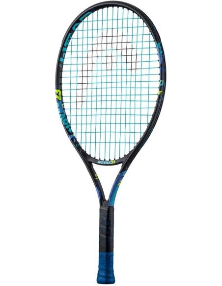 aqueta de Tenis Encordada Para Niños (De 6 a 8 Años) Head Novak Junior 23 Pulgadas Color Negro y Azul-235014