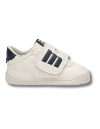 Zapatillas Casual Infantil Mustang 48909 Respetuoso Blanco y Marino Ligero- C55158