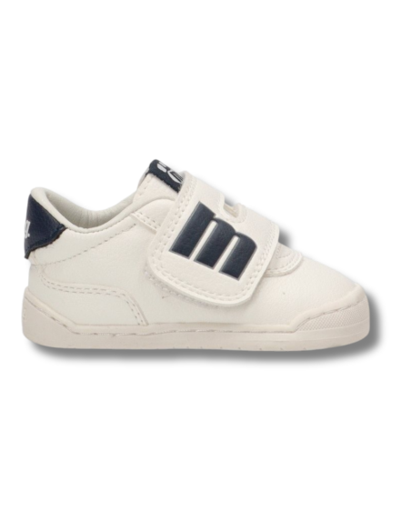 Zapatillas Casual Infantil Mustang 48909 Respetuoso Blanco y Marino Ligero- C55158