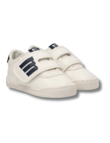 Zapatillas Casual Infantil Mustang 48909 Respetuoso Blanco y Marino Ligero- C55158
