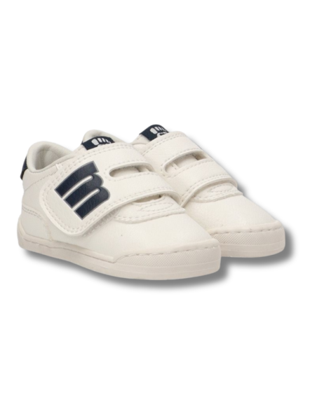 Zapatillas Casual Infantil Mustang 48909 Respetuoso Blanco y Marino Ligero- C55158
