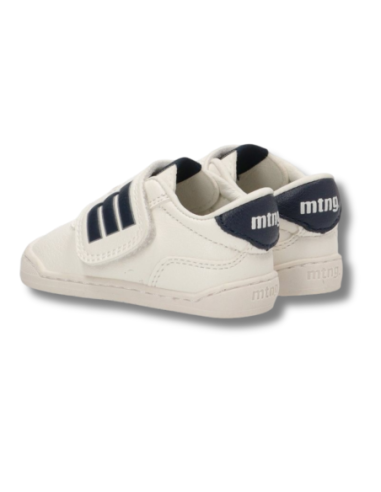 Zapatillas Casual Infantil Mustang 48909 Respetuoso Blanco y Marino Ligero- C55158