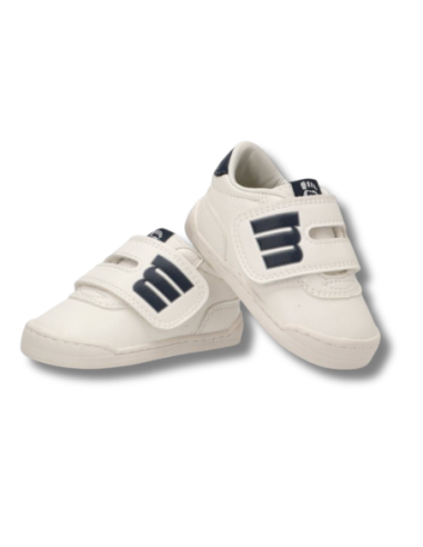 Zapatillas Casual Infantil Mustang 48909 Respetuoso Blanco y Marino Ligero- C55158