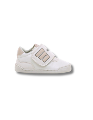 Zapatillas Casual Infantil Mustang 48909 Respetuoso Blanco y Nude Ligero- C55159