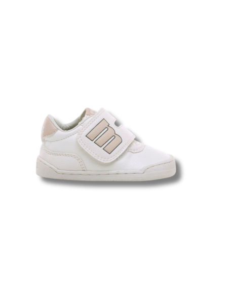 Zapatillas Casual Infantil Mustang 48909 Respetuoso Blanco y Nude Ligero- C55159