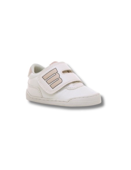 Zapatillas Casual Infantil Mustang 48909 Respetuoso Blanco y Nude Ligero- C55159