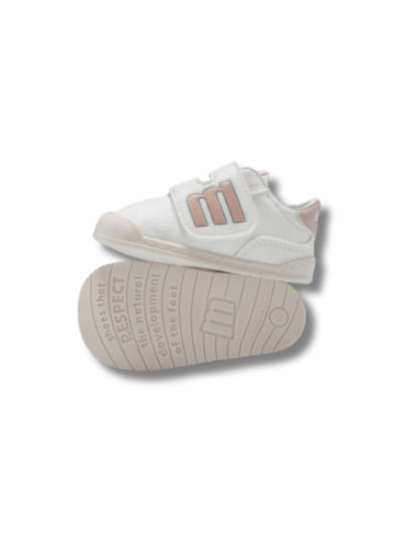 Zapatillas Casual Infantil Mustang 48909 Respetuoso Blanco y Nude Ligero- C55159