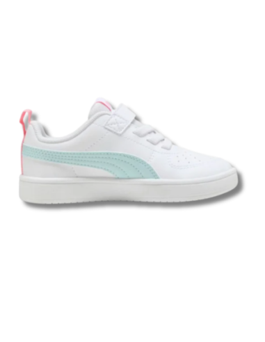 Zapatillas Casual Niño Puma Rickie AC+ PS Blanco y Azul Celeste Comodas- 385836-42