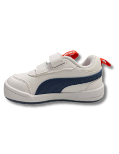 Zapatillas Casual Infantil Puma Multiplex Blancas-Marino Ligeras- 312151-04 2