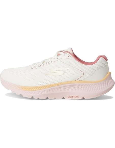 Zapatillas Running Mujer Skechers Go Run Consistent 2.0 Blancas y Rosa Ligeras- 128607/NTPK