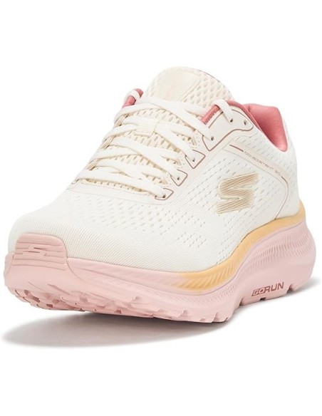 Zapatillas Running Mujer Skechers Go Run Consistent 2.0 Blancas y Rosa Ligeras- 128607/NTPK