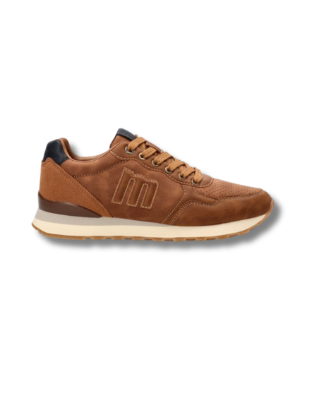Zapatillas Casual Hombre Mustang Marrones Ligeras-84755
