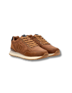 Zapatillas Casual Hombre Mustang Marrones Ligeras-84755 2