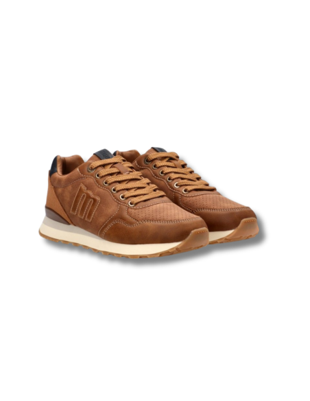 Zapatillas Casual Hombre Mustang Marrones Ligeras-84755