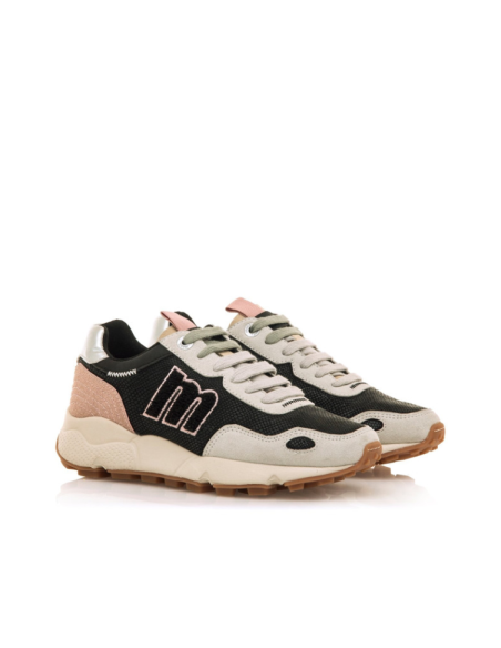 Zapatillas Casual Mujer Mustang Negro Ligeras-60885-53
