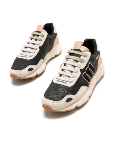 Zapatillas Casual Mujer Mustang Negro Ligeras-60885-53