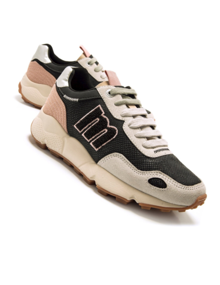 Zapatillas Casual Mujer Mustang Negro Ligeras-60885-53