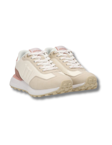 Zapatillas Casual Mujer Mustang Blancas Ligeras-60838-88