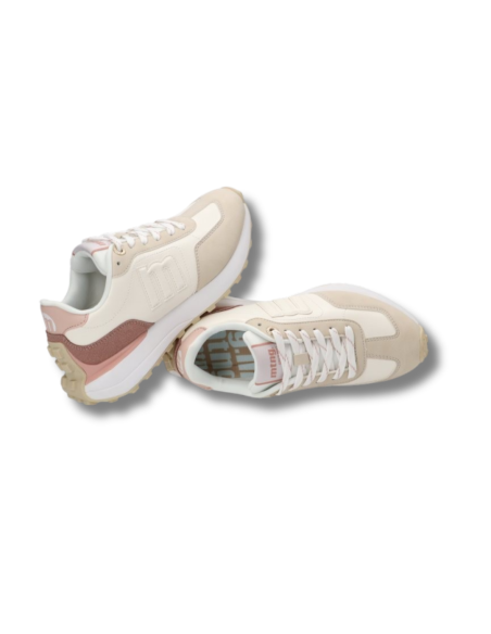 Zapatillas Casual Mujer Mustang Blancas Ligeras-60838-88