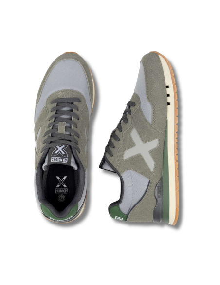 Zapatillas Casual Hombre Munich Dash 626 Gris Comodas-4150262